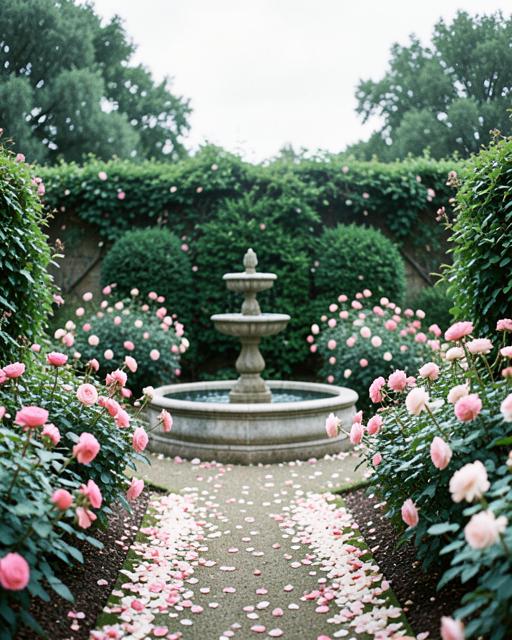 Ambientazione Giardino in fiore senza persone