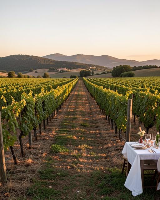 Ambientazione Vigneto toscano senza persone
