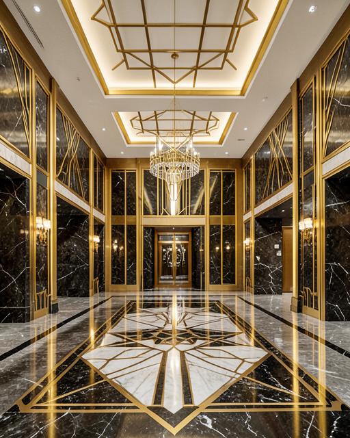 Ambientazione Hotel Art déco senza persone