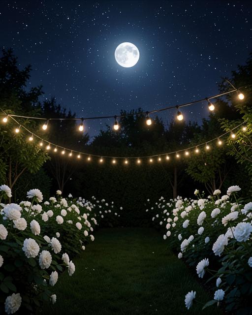 Ambientazione Giardino sotto le stelle senza persone