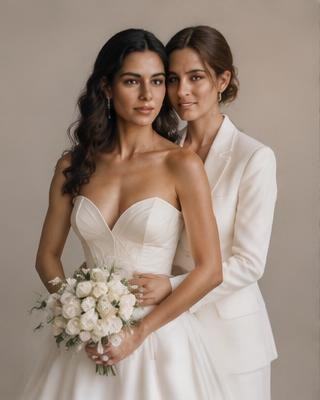 Editoriale avorio e oro: Anna & Giulia