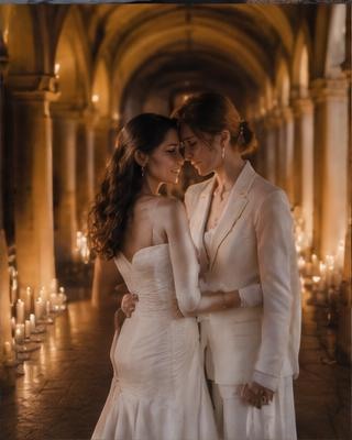 Chiostro a lume di candela: Anna & Giulia