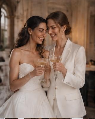Champagne moderno: Anna & Giulia