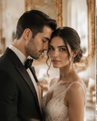 Editoriale avorio e oro: Anna & Marco