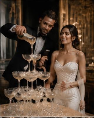 Champagne moderno: Anna & Marco